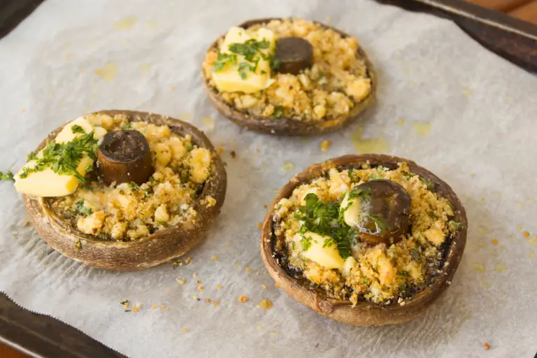 stuffed mushrooms with vegetables