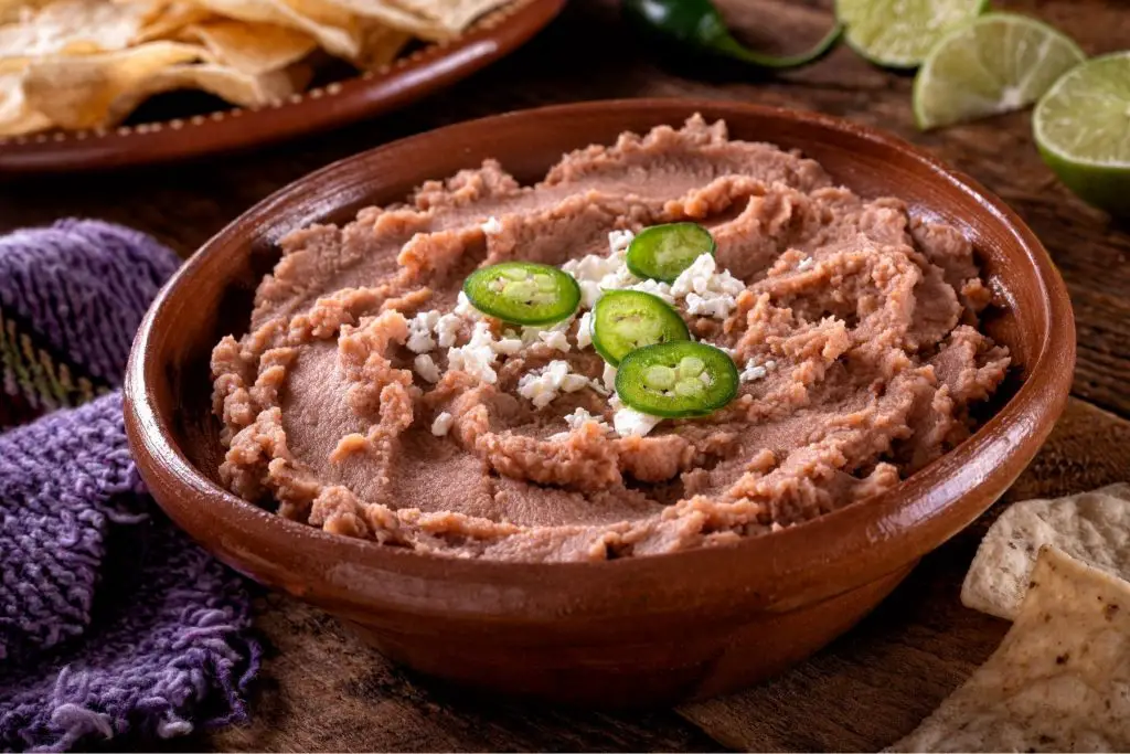 thickened refried beans