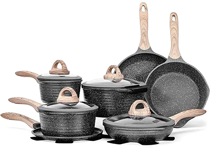 JEETEE Kitchen Pots and Pans Set Nonstick