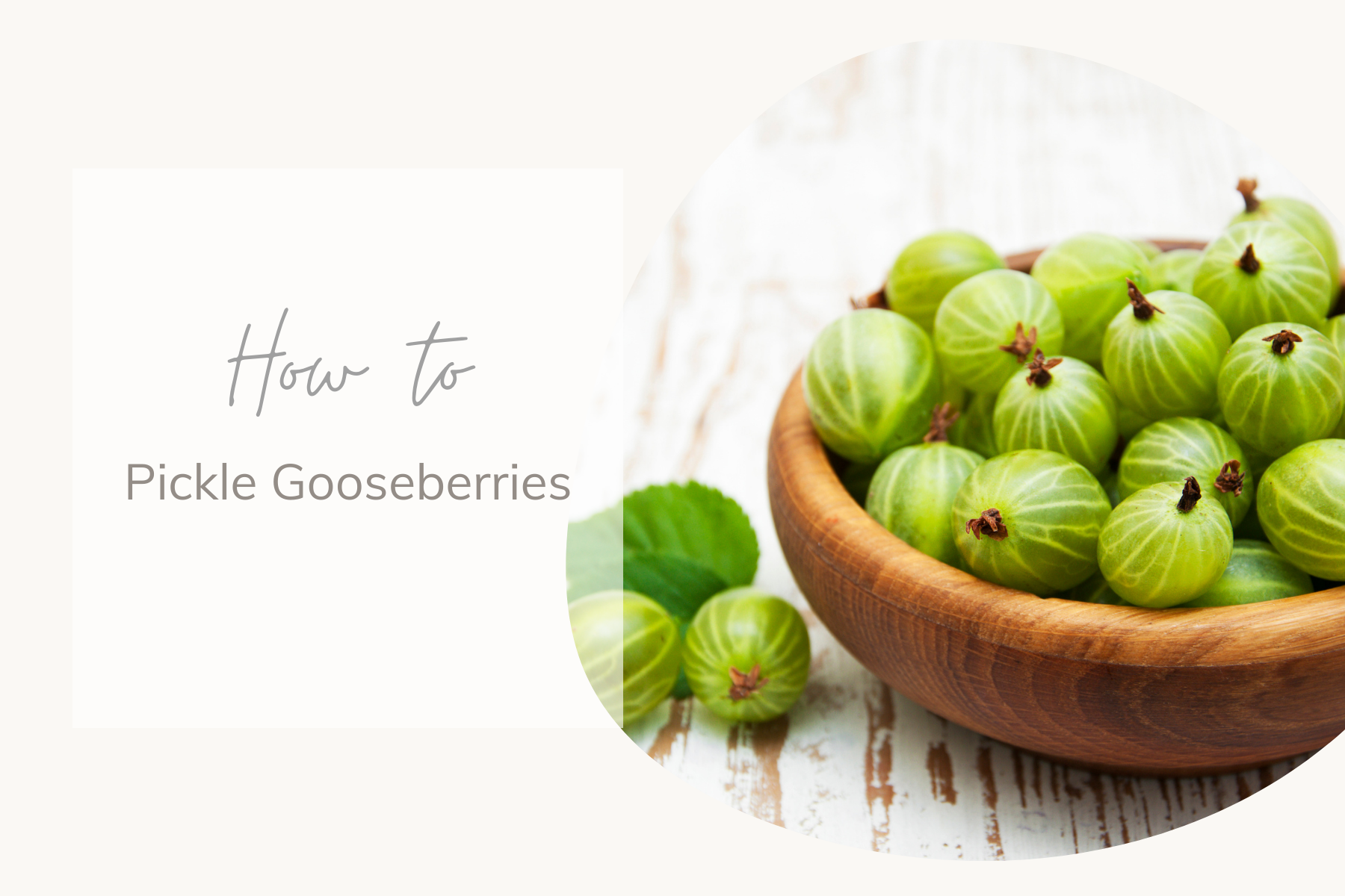 How to Pickle Gooseberries