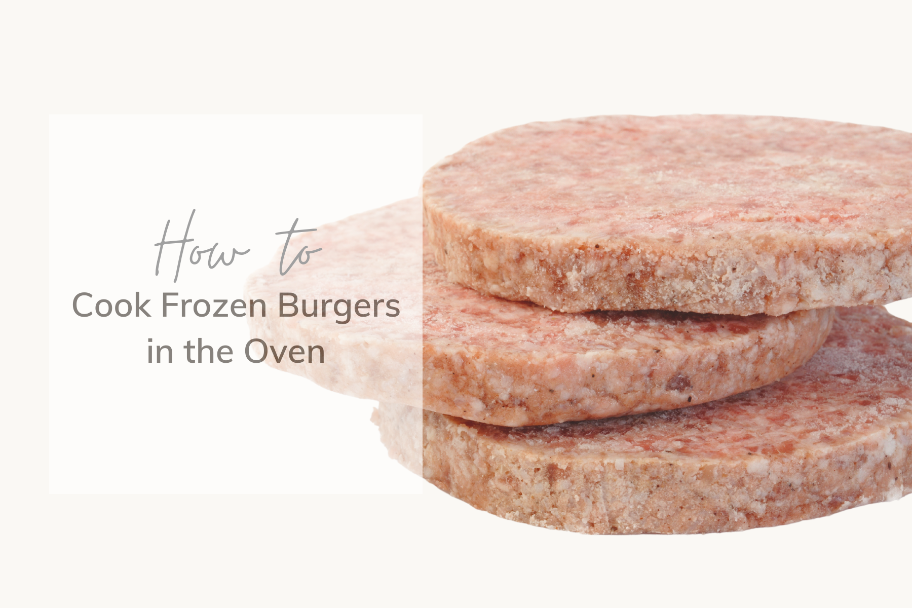 how to cook frozen burgers in the oven
