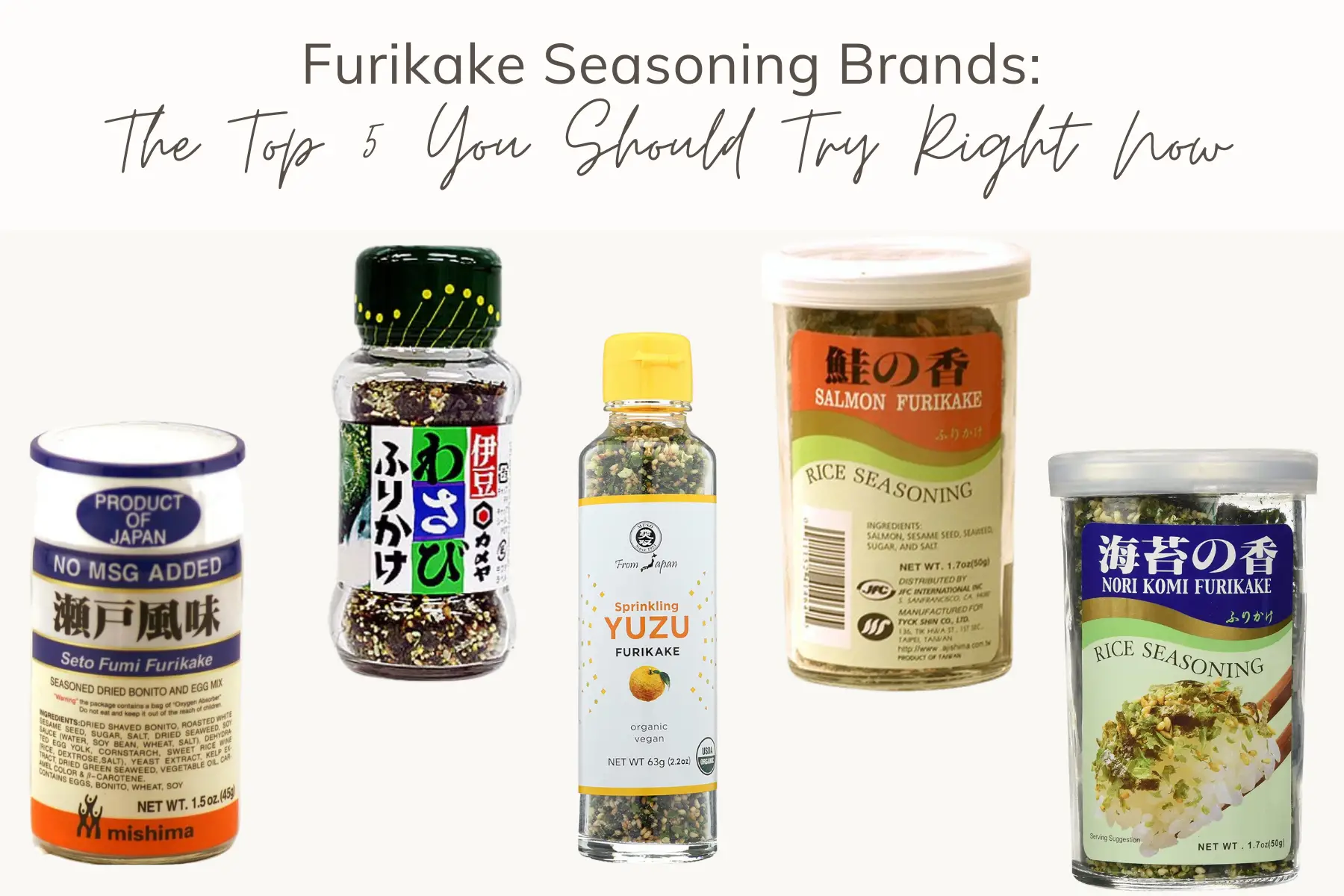 Top 5 Furikake Seasoning Brands