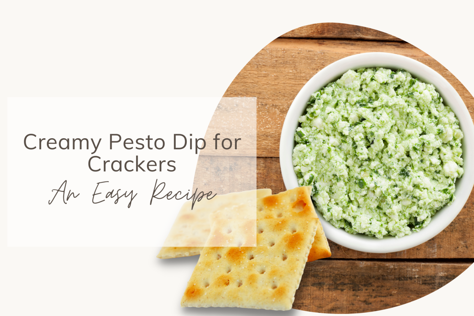Pesto Dip for Crackers An Easy Creamy Recipe Share My Kitchen