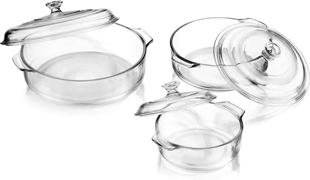 LIBBEY BAKER'S Basic 3-Piece Glass Casserole Baking Set