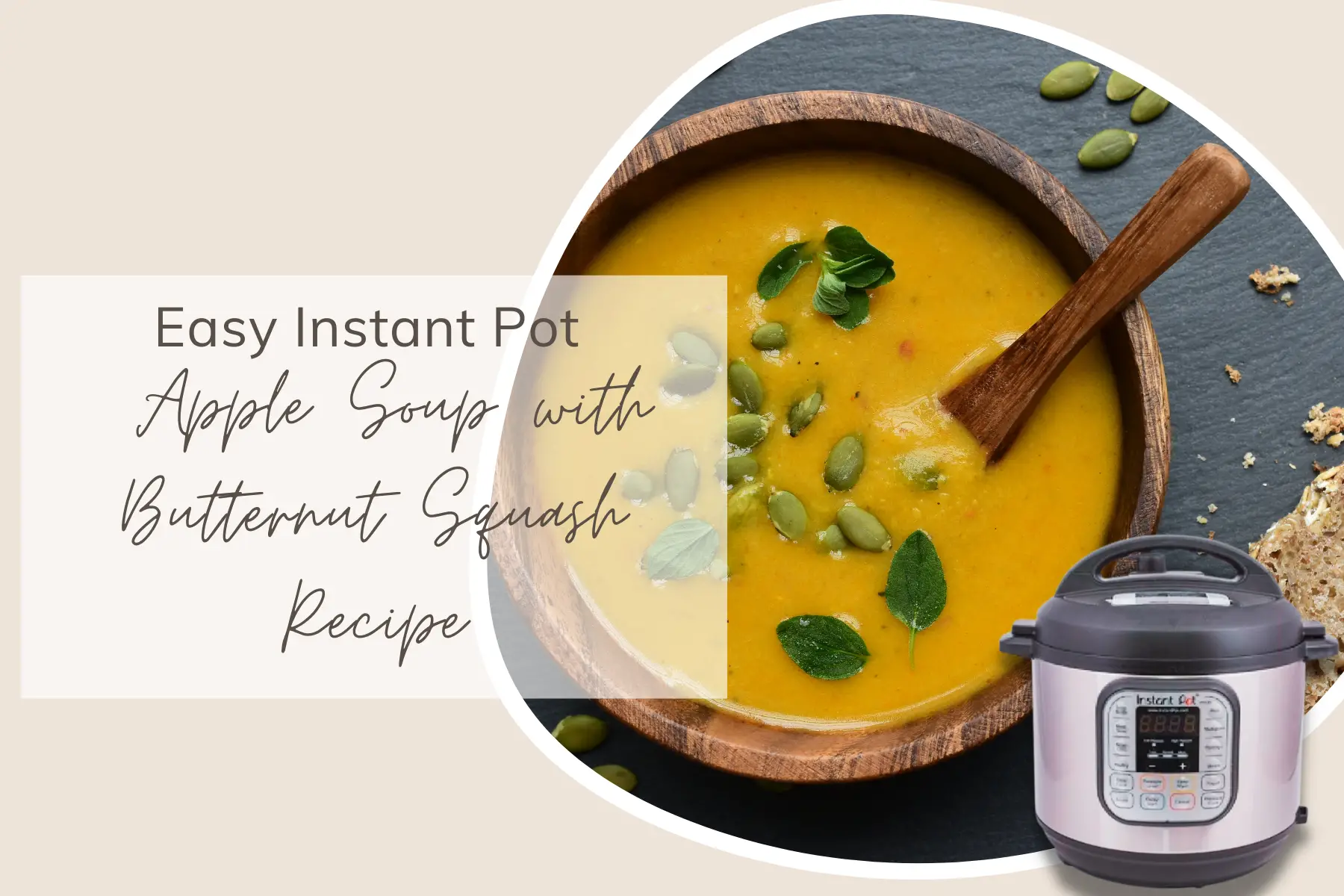 Instant Pot Apple Soup with Butternut Squash