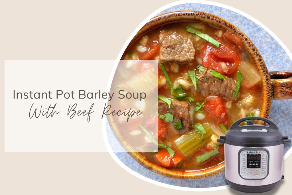 Instant Pot Barley Soup With Beef Recipe