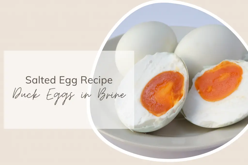 Salted Egg Recipe: Duck Eggs in Brine