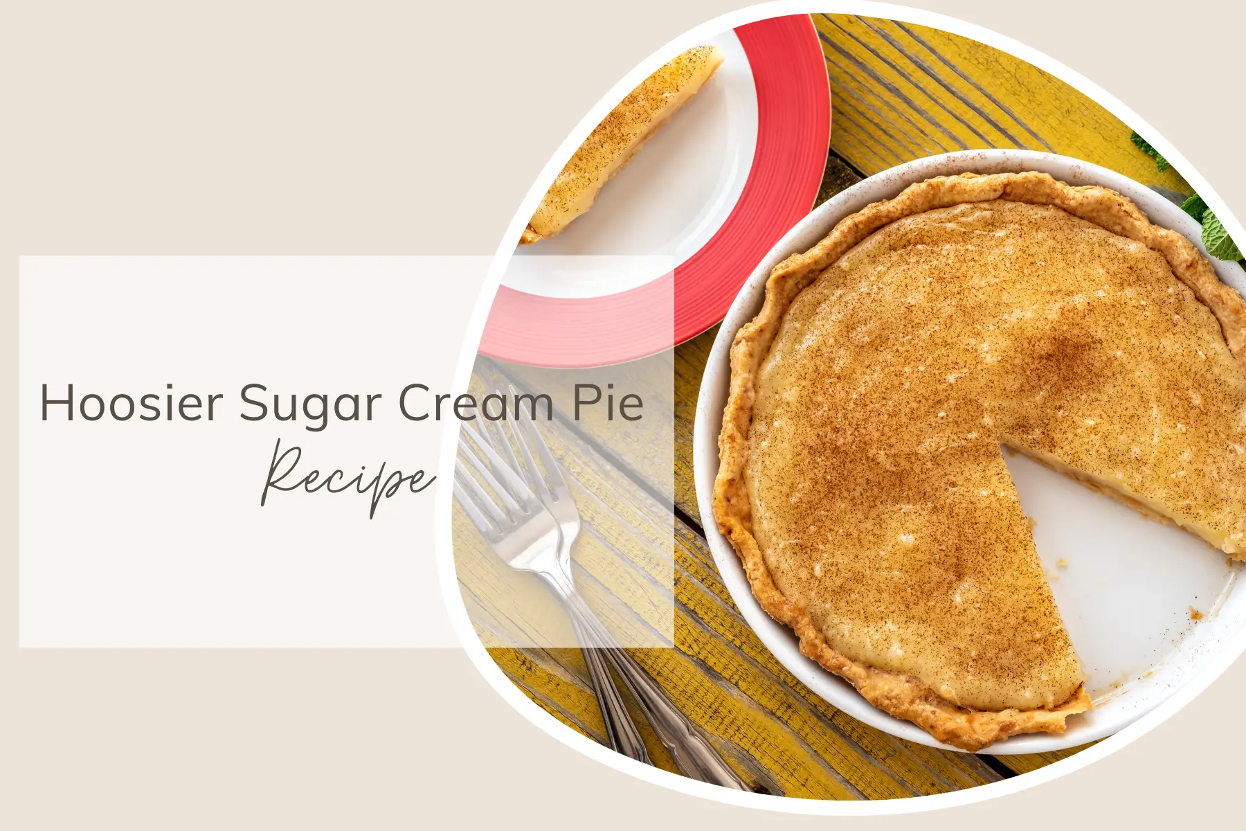 Hoosier Sugar Cream Pie Recipe