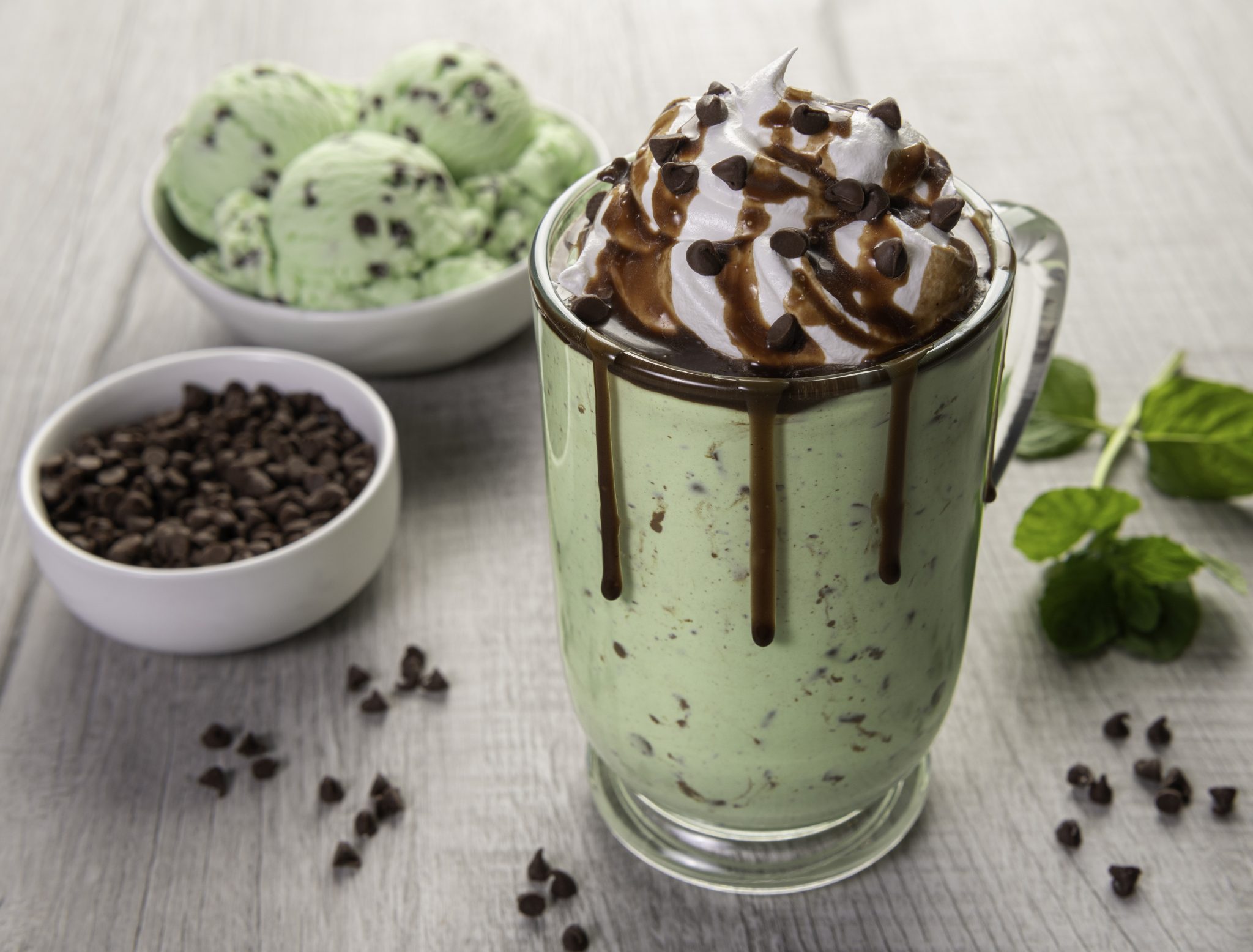 Mint Chocolate Chip Milkshake Share My Kitchen